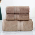 Axyaa Bamboo Towel Set: 2 Hand Face Towels, 1 Big Bath Towel for Cold Feeling, Sport Use