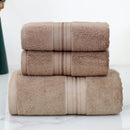 Axyaa Bamboo Towel Set: 2 Hand Face Towels, 1 Big Bath Towel for Cold Feeling, Sport Use