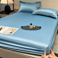 Axyaa Washed Silk Fitted Sheet Set - High-Quality Silky Bed Sheet