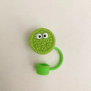 Axyaa Biscuit Silicone Straw Cap for Stanley Water Cups, Large Diameter Reusable Dustproof Plug