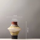 Axyaa Geometric Ceramic Vase | Colorful Graffiti Porcelain Flower Pot
