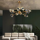 Axyaa Luxury Crystal Chandelier Pendant Light for Living Room Bedroom Ceiling