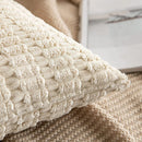 White Green Corduroy Cushion Cover 45x45, Modern Home Decor for Sofa, Axyaa Brand