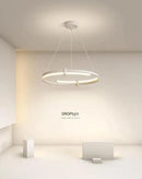 Axyaa LED Round Chandelier for Home Decor in Living Room, Dining Room - Simple Design
