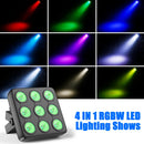 Axyaa 9LED RGBW Par Stage Lights - Remote Control DJ Disco Lighting