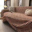 Axyaa Warm Fleece Sofa Cover: Anti-Slip, All-Inclusive, Large Blanket