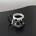 Axyaa Retro Orchid Ceramic Cups: Luxury Home Office Tea & Coffee Cup