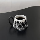 Axyaa Retro Orchid Ceramic Cups: Luxury Home Office Tea & Coffee Cup