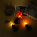 Axyaa Retro Decorative Flameless Night Light Halloween Candle Lamp