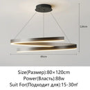 Axyaa Aluminum LED Ceiling Pendant for Home Decor Spiral Suspension Lighting