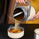 Axyaa Heated Lunch Box: USB Rechargeable Stainless Steel Food Warmer, 65℃ Thermal