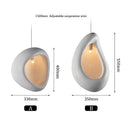 Axyaa Modern White Line Pendant for Living Room, Bedroom, and Restaurant