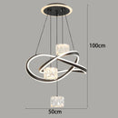 Axyaa Crystal Chandelier | Luxury Living Room and Dining Room Pendant Light