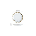 Axyaa Light Luxury Ceramic Dinner Plate for Steaks, Noodles, Fruits, and Dim Sum