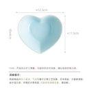 Axyaa Love Heart Ceramic Plate Breakfast Bowl Set Kitchenware
