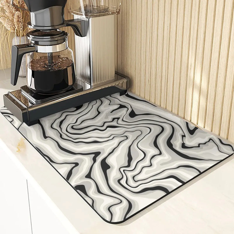Axyaa Lattice Pattern Diatomaceous Earth Table Mat Set