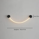 Axyaa Minimalist Silicone Musical Note Wall Lamp with Copper Finish