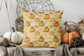 Axyaa Halloween Ghosts Flower Pattern Pillow Cover for Sofa Bedroom Car