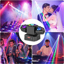 Axyaa Two-armed RGBW Moving Head Lighting with Remote Control for Stage Effects