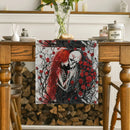 Axyaa Halloween Skull Table Runner: Kitchen Holiday Party Decor & Dining Table Cloth