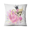 Axyaa French Bulldog Gift Cushion: Decorative Sofa Throw Pillow with American Cartoon Pet Print