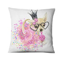 Axyaa French Bulldog Gift Cushion: Decorative Sofa Throw Pillow with American Cartoon Pet Print