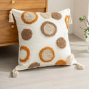 Axyaa Velvet Embroidered Tassel Pillowcase - Bohemian Style Headboard Cushion Cover