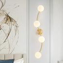 Axyaa Golden Glass Ball Wall Lamp - Modern Minimalist Design for Living Room, Bedroom, Hotel