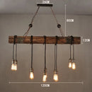 Axyaa Retro Solid Wood Art Lamp for Bar Restaurant Corridor - Creative Wall Decor