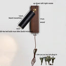 Axyaa Wabi Sabi LED Wall Sconce Lamp, Black Travertine Stone, Up & Down Light
