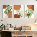 Axyaa Boho Green Palm Leaf Canvas Art - Nordic Style Home Decor