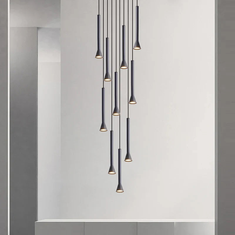 Axyaa Nordic Horn-Shaped Pendant Chandelier for Modern Living Room