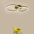Axyaa LED Circle Chandelier Modern Ring Ceiling Light Acrylic Nordic Luminarias