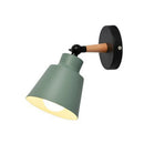 Axyaa Nordic Wood LED Wall Lamp: Modern Macaron Design for Bedroom, Living Room, and Corridor