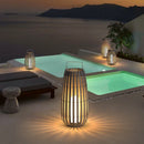 Axyaa Rattan Solar Street Light - Waterproof Outdoor Garden Lamp