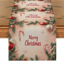 Axyaa Rustic Christmas Fir Table Runner for Dining Decorations and Events