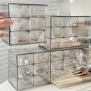 Axyaa 6-Grid Acrylic Cosmetic & Jewelry Storage Drawer Organizer Box