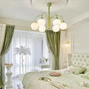 Axyaa Pumpkin Glass Chandelier for Home Decor in Living Room, Bedroom, Dining Room