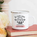 Axyaa Atsem Top Mug | Enamel Coffee Cup School Gifts