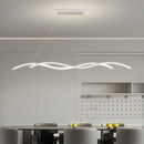 Axyaa Wave LED Pendant Lights for Dining Room Bar Chandeliers - Modern Minimalist Hanging Lamps