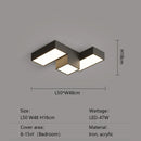 Axyaa Square LED Ceiling Light Modern Minimalist Geometry Creative Home Decor Lighting