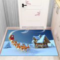 Axyaa Christmas & New Year Home Decor Door Mat - Anti-Slip Floor Rug
