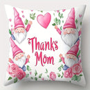 Axyaa Rose Elf Pillowcase Set for Mother's Day Decor, 45x45cm Single-sided Print