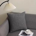 Axyaa Solid Cotton Line Pillow Case Soft Breathable Nordic Decor Pillow Cover