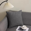 Axyaa Solid Cotton Line Pillow Case Soft Breathable Nordic Decor Pillow Cover