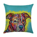 Axyaa Cartoon Dog Linen Pillowcase 45*45cm