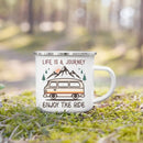 Axyaa Adventure Campfire Party Camping Mug - Mountain Handle Cup Gifts for Camper