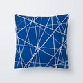 Axyaa Simple Modern Blue Pillowcase for Home Decor