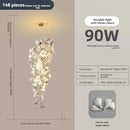 Axyaa Ginkgo Leaf Staircase Chandelier for Duplex Villa Lobby - Modern Designer Pick