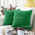 Axyaa Solid Color Graininess Cushion Cover Sofa Decor Lumbar Pillow Case